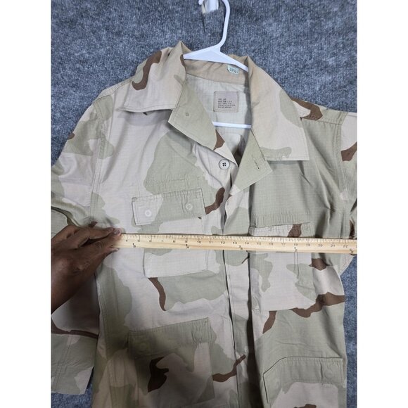VINTAGE US Army Jacket Mens Large Long Desert Camo DCU Combat Coat Ripstop 90s - Picture 10 of 12